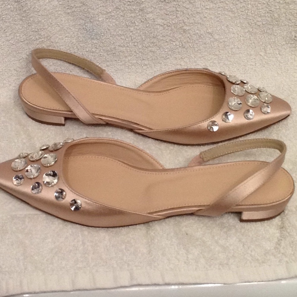 J. Crew crystal pointed flats - Picture 2 of 2